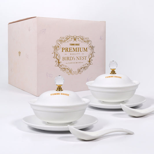 Premium Quality Diamond Bird's Nest  Bowl [2 pcs]