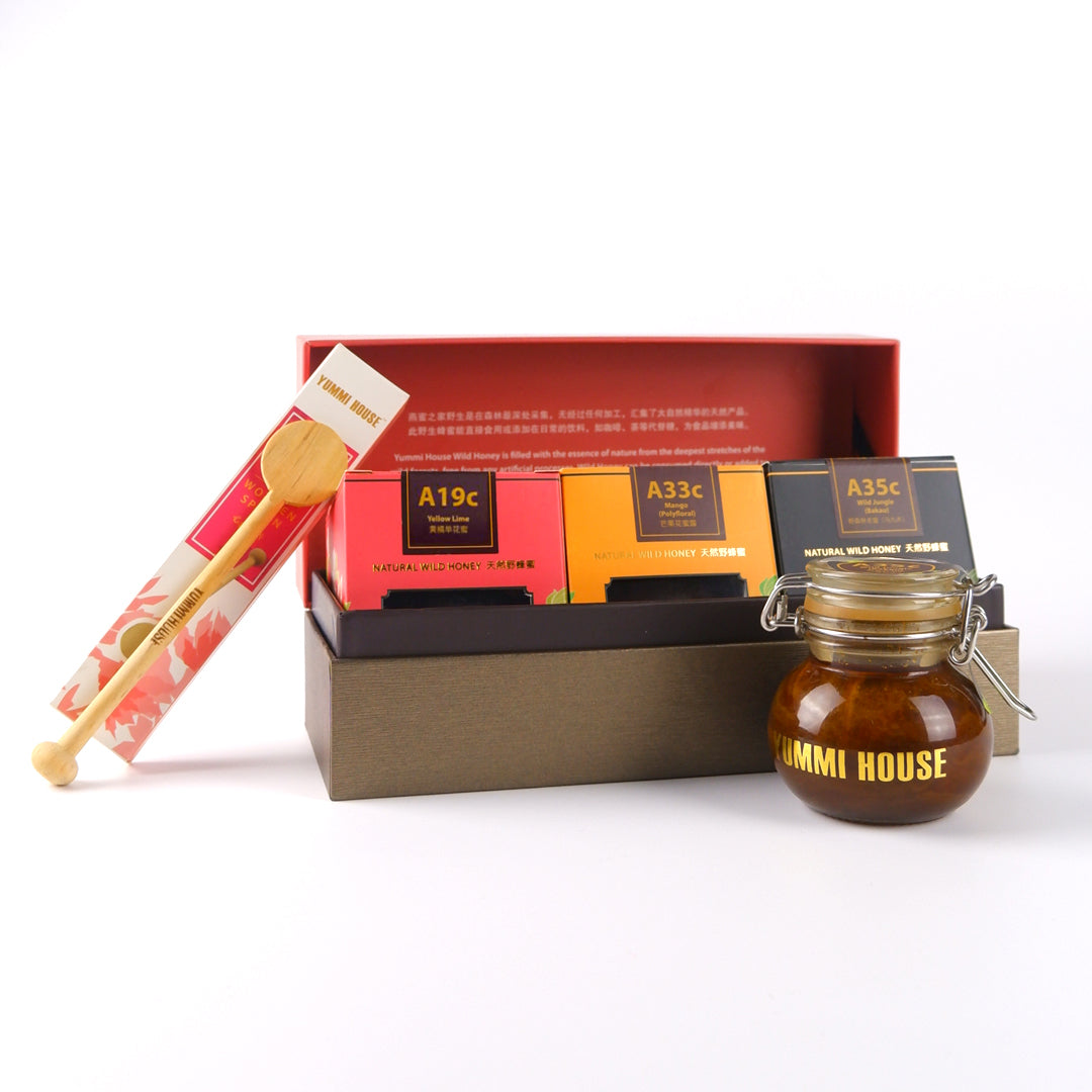 Sweet Trio Mini Honey Gift Set (100g x 3)